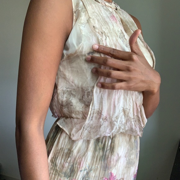 Silk floral dress - Picture 6 of 7